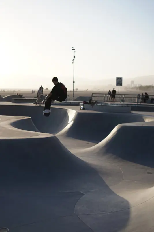 Skating in Santa Monica